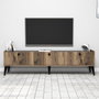 Hanah Home Soporte TV Nogal y Mármol 180x49x35 cm